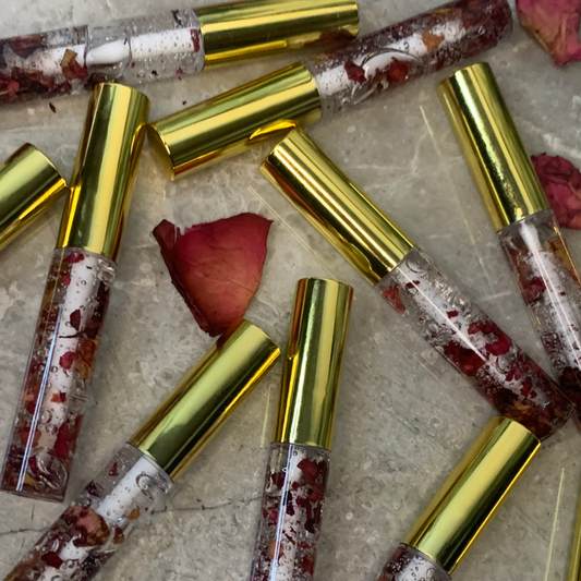 Rose Petal Infused Lip Gloss